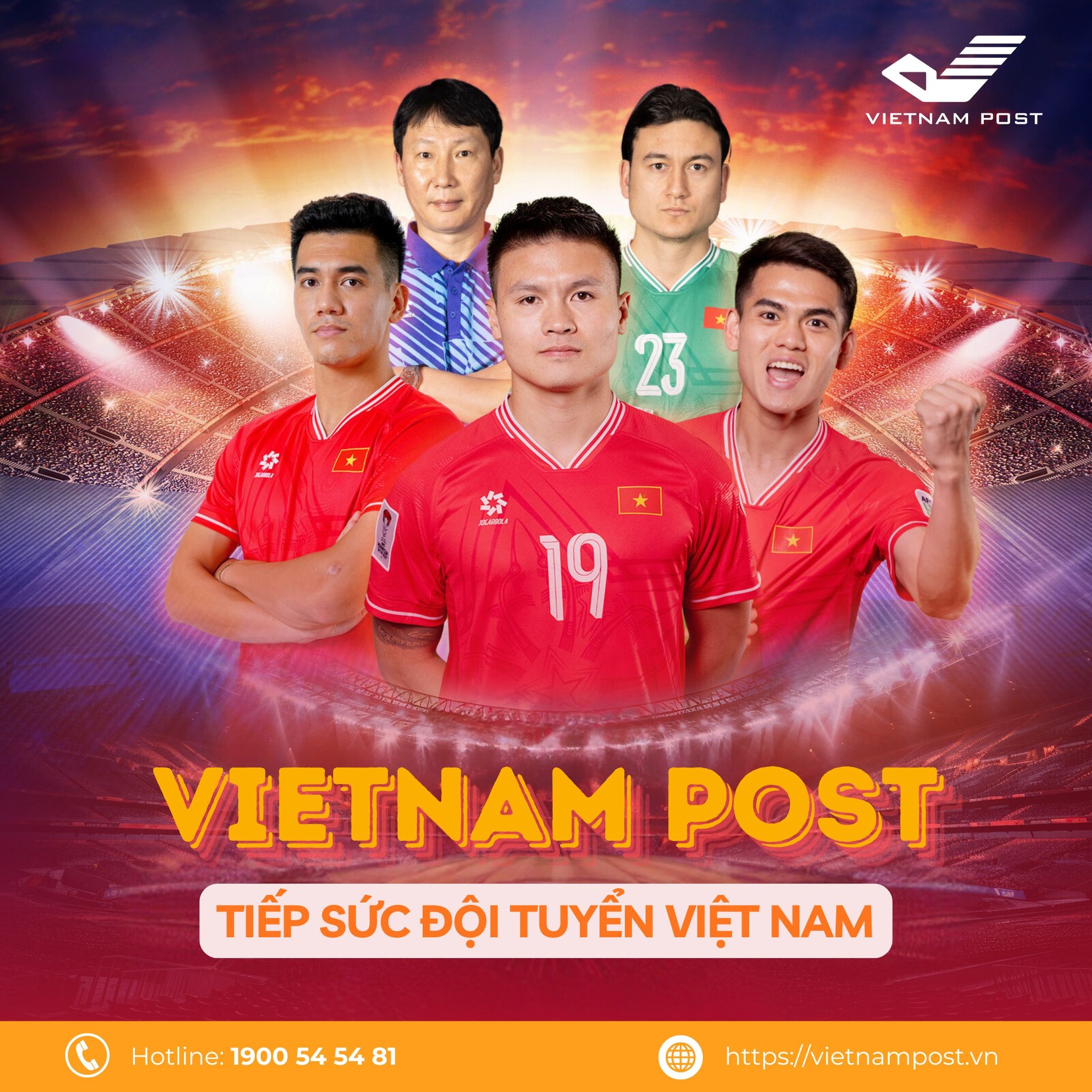 Tiếp sức Đội tuyển Việt Nam    VIETNAM POST “LÊN ĐƯỜNG” GIAO VÉ