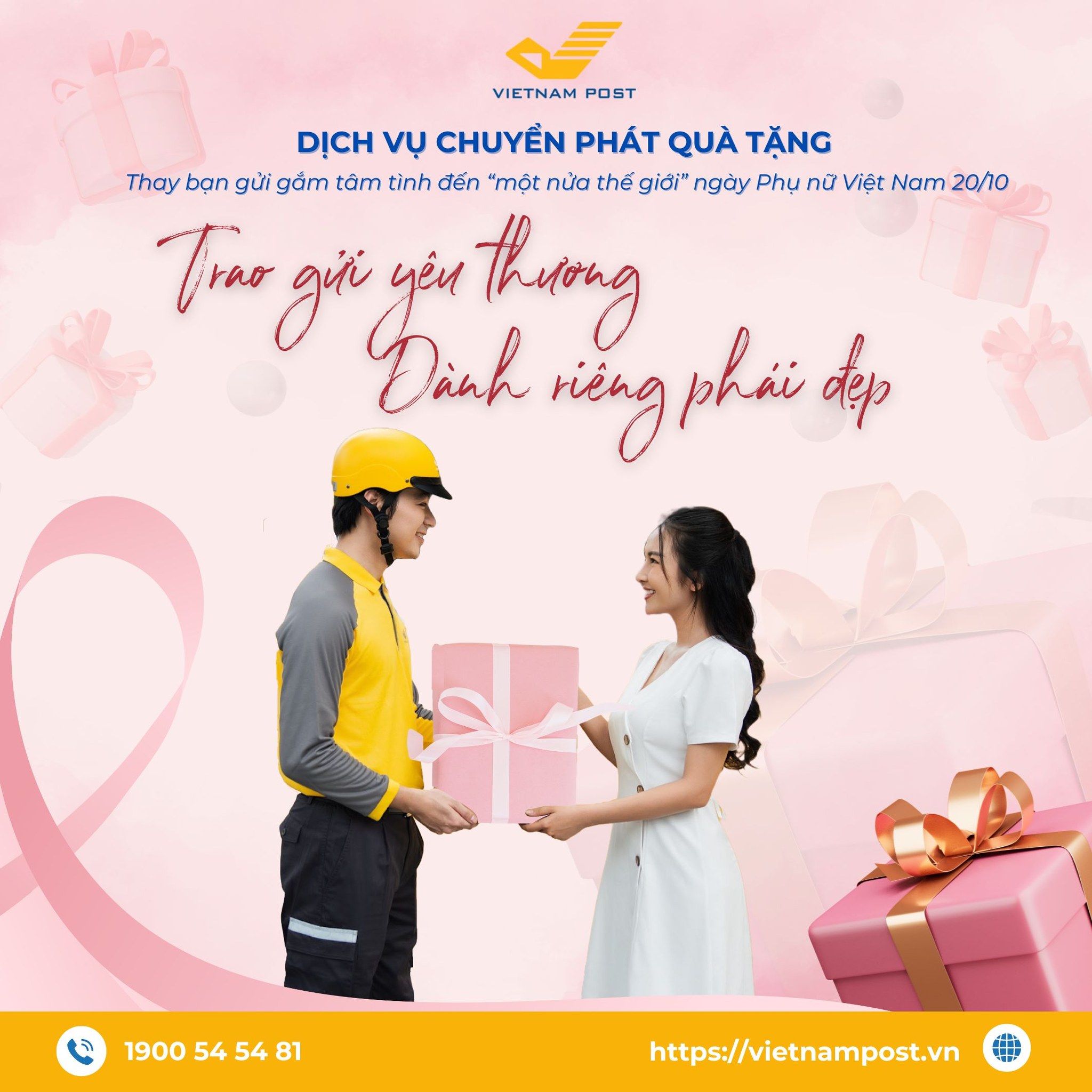 Trao gửi yêu thương, tôn vinh vẻ đẹp phụ nữ Việt cùng Bưu điện Việt Nam